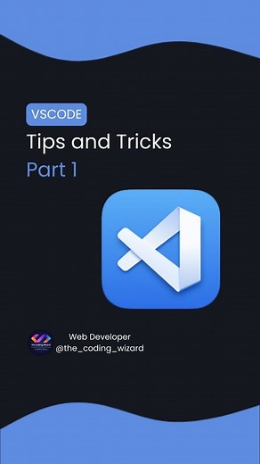 The Coding Wizard | Web Development & AI | 1M🎯 on Instagram: "Vscode Tips and Tricks Part #1 🤩 Follow @the_coding_wizard Follow @the_coding_wizard Follow @the_coding_wizard Tag your friends that need to see this! 🙏 • • Turn on post notification so you don't miss any single post 📲 • • Like our content ? Leave your feedback in the comment section! 📥 ___________________ #vscode #vscodetipsandtricks #visualstudiocode #coding #webdevelopment #fyp"