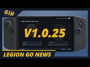 Dead zone Fix, Response Curves, Swap buttons & More - Legion Space 1.0.25 - Legion Go Update