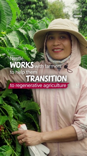 Through the NESCAFÉ Plan, Nestlé is supporting coffee farmers transition to practices like optimized fertilization, soil cover, mulching and composting, with the aim of improving productivity and lowering their costs. The adoption of these practices is also helping reduce greenhouse gas emissions (GHG) in coffee. ☕ Over 315 million coffee plantlets have already been distributed to farmers since 2010 to support better yields and climate adaptation. 👉 Read more on our progress here: http://spr.ly