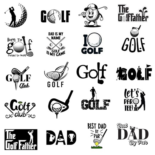 Vintage Golf Club PNG: Retro Golf Ball & Tee (digital Download) - Etsy