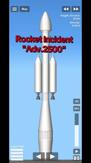 Spaceflight Simulator Crash Test: Adv.2500 Rocket Incident