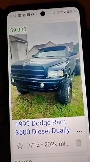 1999 Dodge ram 3500 dually 202k 9,000 nice truck