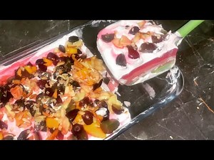 Rose Fruit Pudding।Easy Recipe-Rose Fruit Desert