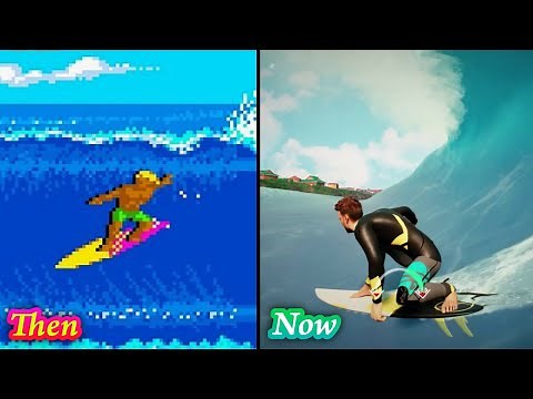 Evolution of Surfing video games 1987 - 2018