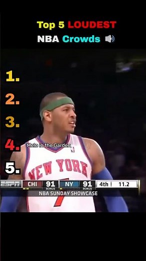Top 5 LOUDEST NBA Crowd Reactions Ever 🤯 #shorts