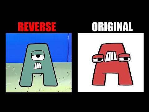 Reverse Spongebob Lore vs Alphabet Lore (A-Z...) l All Alphabet Lore Meme Animation - TD Rainbow