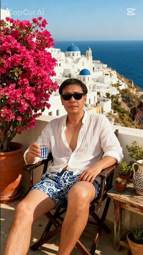 ギリシャの世界的にも有名なリゾート地 「サントリーニ島」を知ってますか? 白い建物と青い空、海のコントラストが印象的な島でハネムーン先としても人気の観光地です。🇬🇷