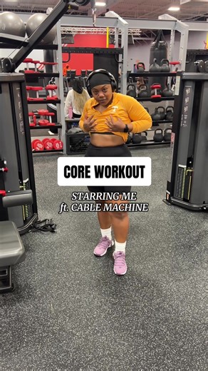 CORE WORKOUT (cable machine) — 3 x 30 seconds each exercise #coreworkout #coreworkouts