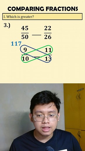 Comparing Fractions [Example 3] #MathWithTeacherJustin #Math #LearnItOnTikTok #TikTokSkwela #BackToTikTokSkwela #EduTokPh #EduWow #TikTokPh