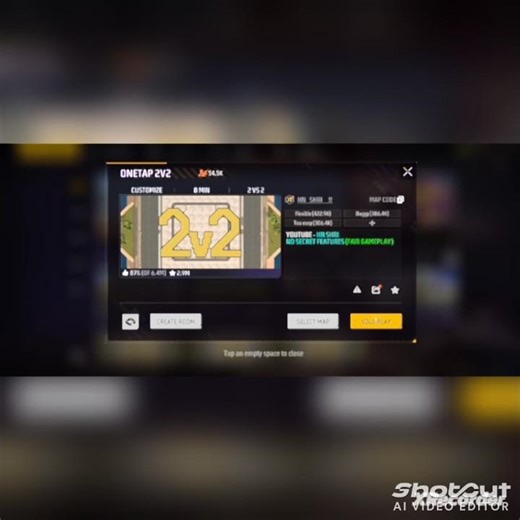 Free Fire Br Free MAP🗺️ Style Craftland Map Code 😱 #freefire #craftland #viralshort