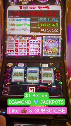 🔥$1 Bet on DIAMOND 💎 JACKPOTS Paid me a Diamond 💎💥💥#casino #slotscasinogames