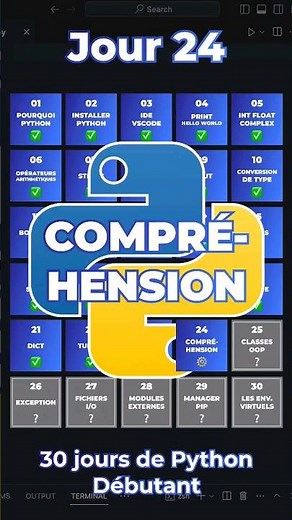 Les compréhensions - Jour 24 des 30 Jours de Python Débutant