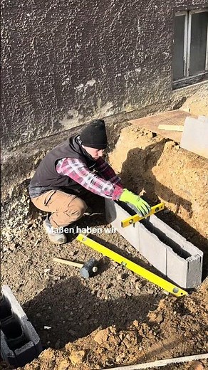 Schritt für Schritt Anleitung zur Erstellung eines Fundaments für die Wärmepumpe.