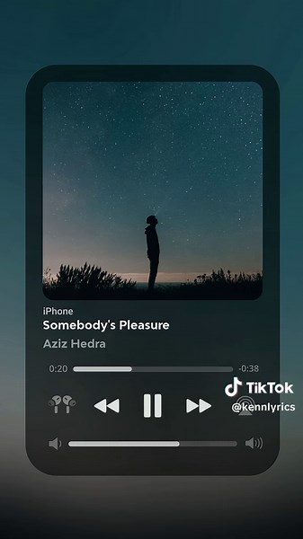 ga pernah bosen sama ini lagu🎧🖤#kennlyrics#fyp#lyrics#sadvibes#liriklagu#music#somebodyspleasure#azizhedra