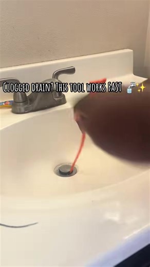 Super satisfying to watch This drain declogger pulled everything out in seconds. no harsh chemicals needed! A must-have for every home #DrainCleaning #HomeHacks #CleanTok #SatisfyingVideos #TikTokMadeMeBuylt