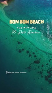 37K reactions · 1.6K shares | Romblon’s Bon Bon Beach ranked 45th by The World’s 50 Best Beaches for 2024! Underneath the turquoise waters of Bon Bon Beach is a glistening white sand bar! When exposed during low tide, it serves as a bridge to the nearby Bangug Island. Uncover the secrets of this award-winning scenery in Romblon and more when you visit the Philippines! #LoveThePhilippines #BagongPilipinas #LoveBeaches #LoveBonBonBeach #LoveRomblon | The Philippines | Facebook