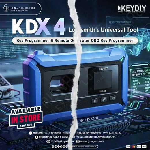 KEYDIY KDX4 Locksmith's Universal Tool, Key Programmer & Remote Generator OBD Key Programmer #gskey