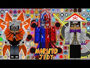 FINALMENTE ❗❗ NOVA ATUALIZAÇAO NARUTO JEDY CRYTAL COM MAIS 500 MODOS DIFERENTES PARA MINECRAFT