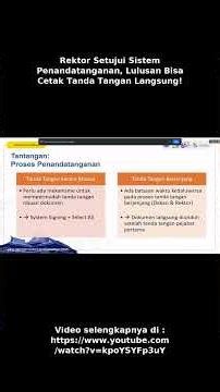 Rektor Setujui Sistem Penandatanganan, Lulusan Bisa Cetak Tanda Tangan Langsung! #shorts