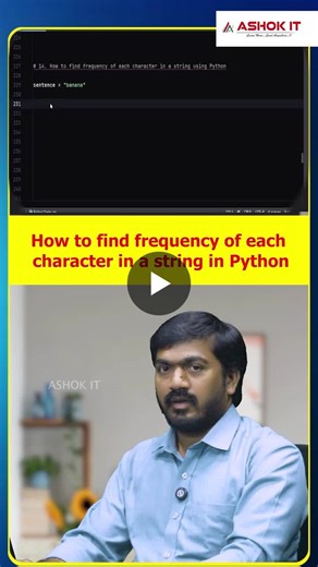 Python Character Frequency Counter with Collections | Ashok IT School posted on the topic | LinkedIn