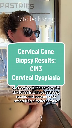 Cervical Cone Biopsy Results … Life be lifeing 🫠 CIN3 Cervical Dysplasia & Hysterectomy #cervicalconebiopsy #papsmear #hysterectomy #hysterectomyrecovery #cervicaldysplasia #hpv #cervicalcancer