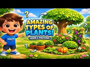 Types of Plants for Kids 🌱 | Herbs, Shrubs, Trees, Climbers & Creepers | Science for Preschool