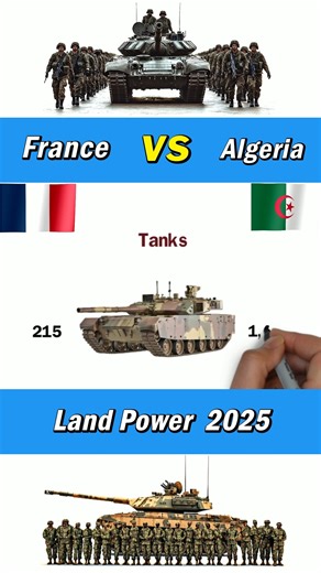 591K views · 3.1K reactions | France and Algeria Land Force power 2025 #france #algeria #military | Defence Learning | Facebook