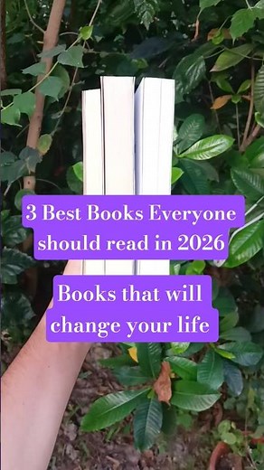 3 Best books everyone should read in 2026. Book recommendation