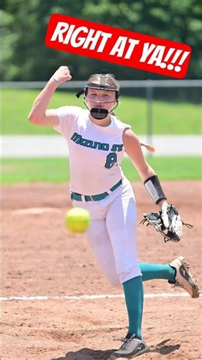 🥎 Pitch Coming Right At You | Slow Motion #softball #shorts