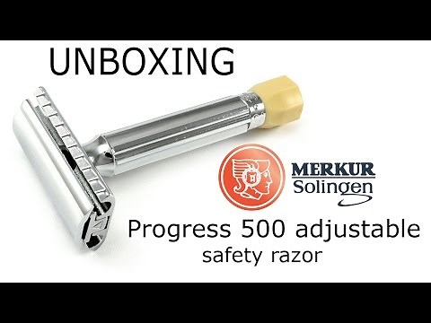 UNBOXING Merkur Progress 500 - adjustable safety razor