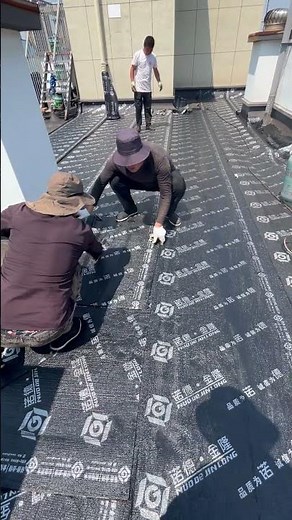 Torch on SBS/APP bitumen waterproofing membrane installation #waterproof #roofwaterproofing #roof