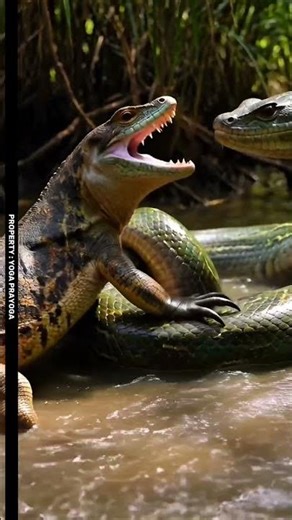 Monitor Lizard vs Giant Python — Swamp Death Battle