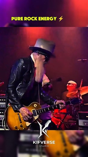 ZZ TOP: Epic Guitar Jam Session 🔥 #billygibbons #zztop #zztopstyle #shorts #kifverse