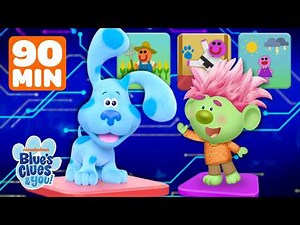 90 Minutes of Skidoo Adventures! 🐾✨ w/ Blue & Josh! | Blue's Clues & You!