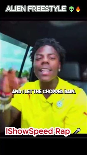 IShowSpeed Goes Alien Rap Freestyle 👽🔥
