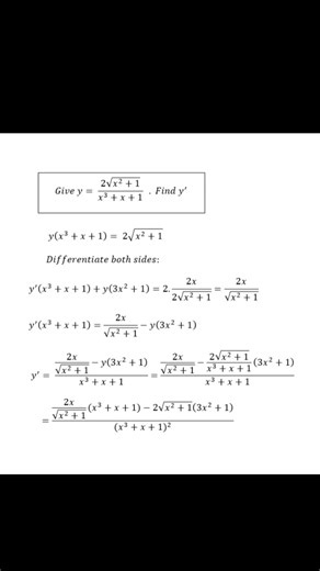 How to differentiate this function? #maths #derivative #calculus #fyp #productrule