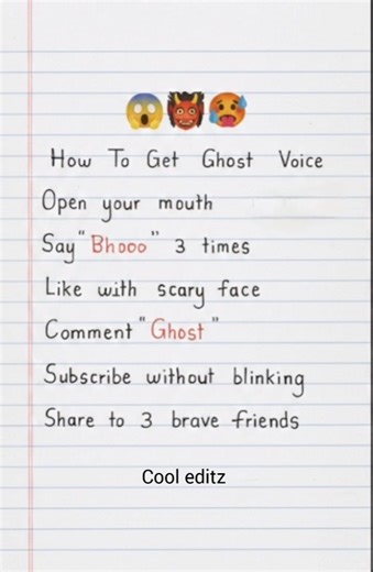 how to get a ghost voice 😱😨🙀