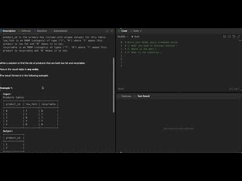 DAY 1/ Challenge 1 (Leet Code- 1757) of 21 days SQL Coding Series - Learn SQL within 30 days