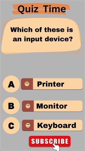 👉 Input Device Quiz 🖥️