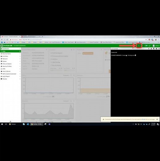 FortiGate 6.0: Factory Reset