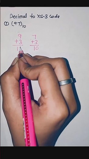 Decimal to excess 3 code #mca #computerscience #shorts