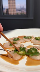 Yellowtail Sashimi with Serrano & Ponzu #recipe #cookingwithcocktailrings | Cooking with Cocktail Rings