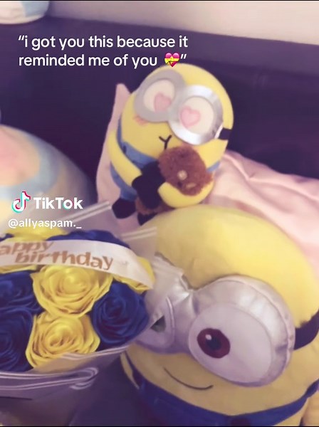 I love my minion stuffies 💛🩵 #minions#foryoupage #likemyvideo #parati #allyson #ilovemybf#fyppppppppppppppppppppppp #abcxyz