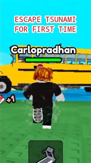 The Intense Choice: 🌊 SURVIVING THE LEVEL IN TSUNAMI! (Impossible?)#shorts #roblox