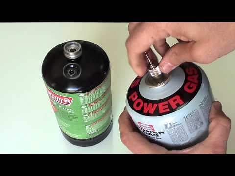 La Botella Propano Coleman no admite el Adaptador de Llenado Gas Primus