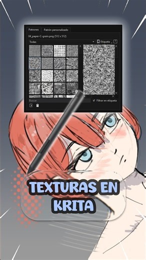 Como usar TEXTURAS en Krita 😱 #Krita #arte #tutorial #dibujos #artist #animation