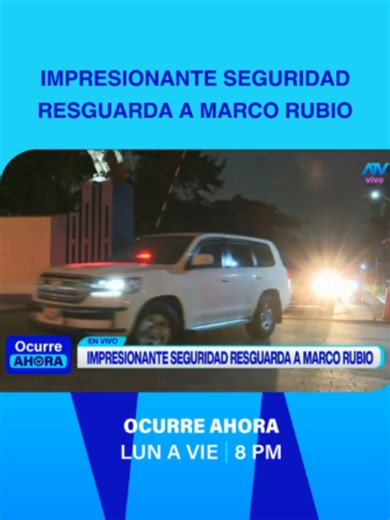 Así es el impresionante despliegue de seguridad que resguarda a Marco Rubio, secretario de Estado de EE. UU., en su llegada al Perú. 🚨 📲 Conoce todos los detalles ingresando al link en bio 🔗 #MarcoRubio #EEUU #NoticiasPeru#ocurreahora #noticiasperu #seguridadciudadana