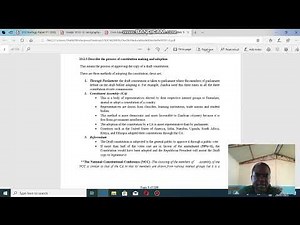 constitution making process and adoption