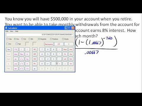 Payout annuity - solve for withdrawal