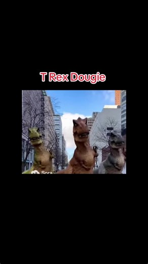 T Rex Dougie Dance #fyp #ai #trex #dinosaur #dance